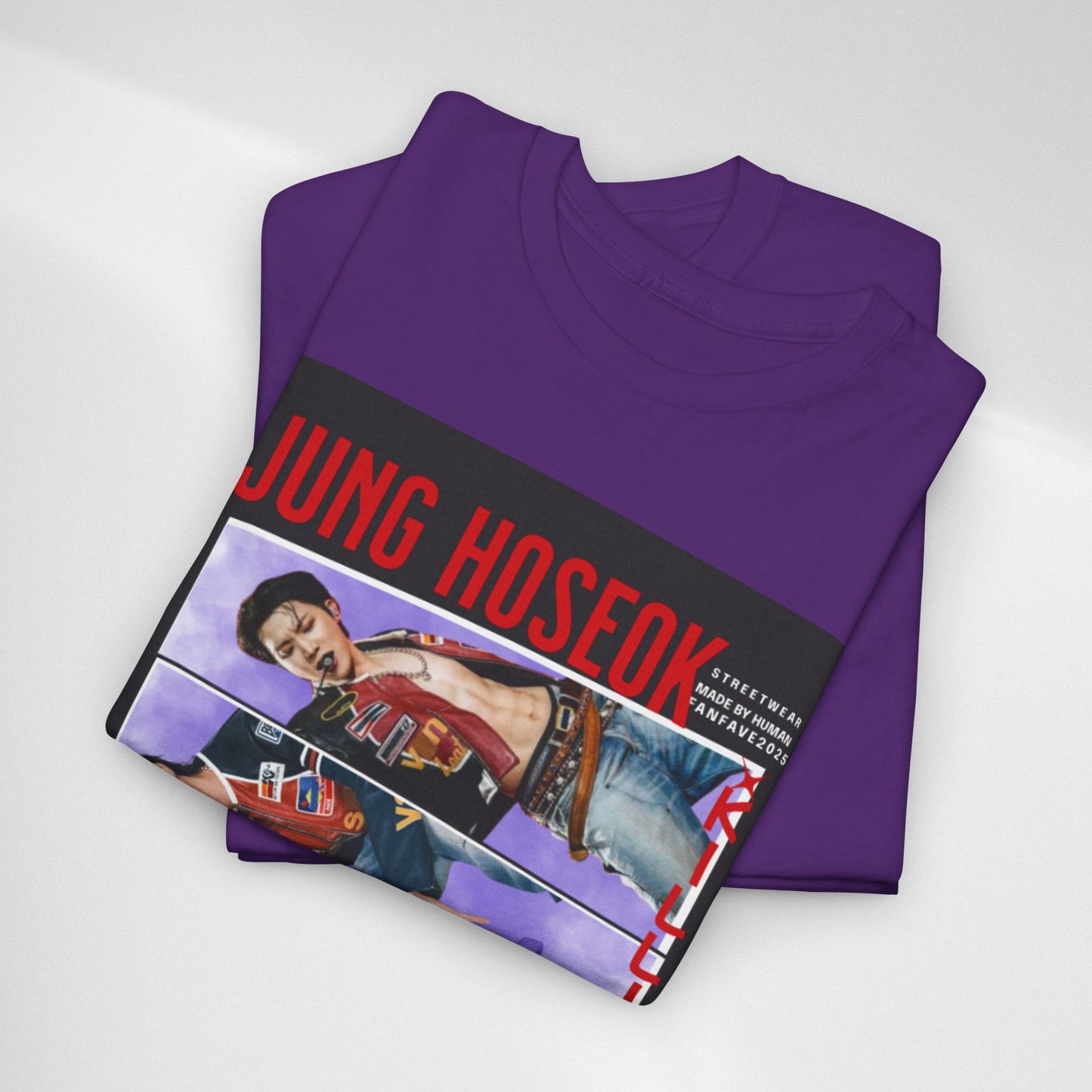 Jung Hoseok Photo Collage Tee — Retro K-Pop Fan Shirt