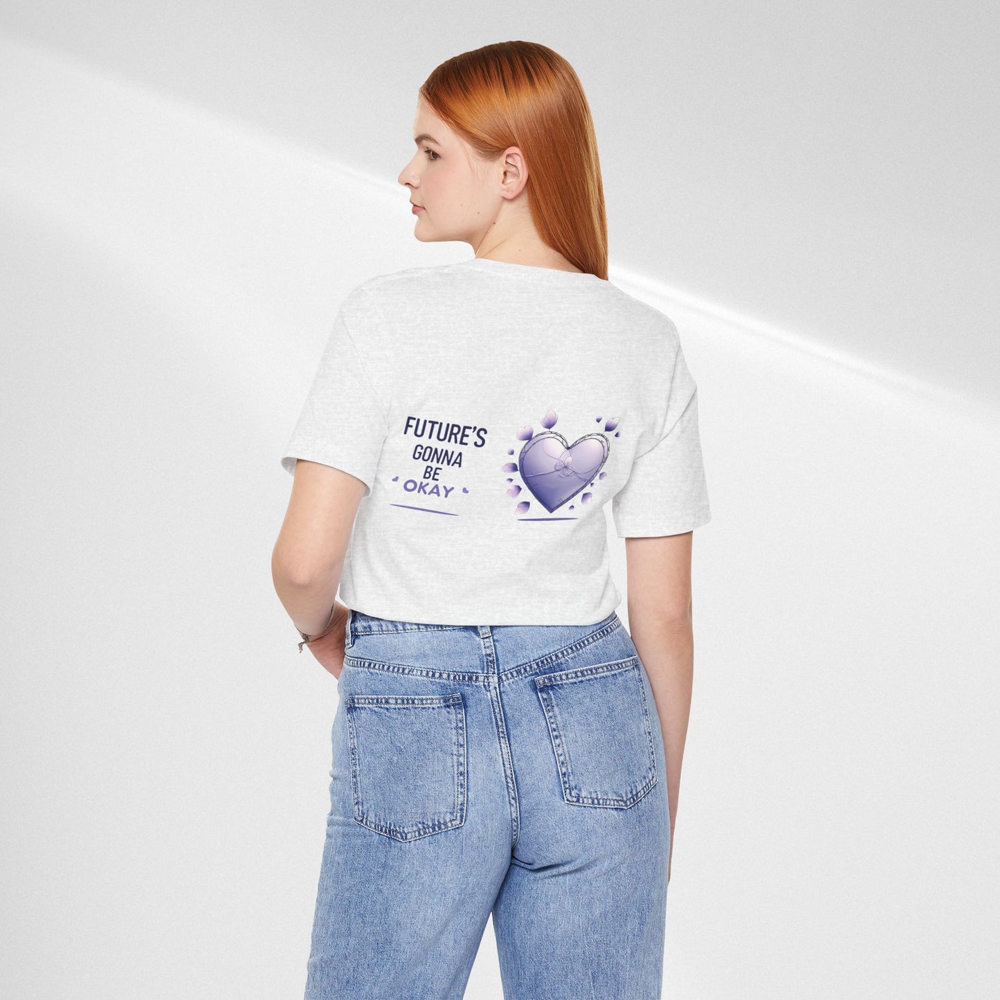 Future's Gonna Be Okay T-Shirt — Purple Heart Positive Graphic Tee
