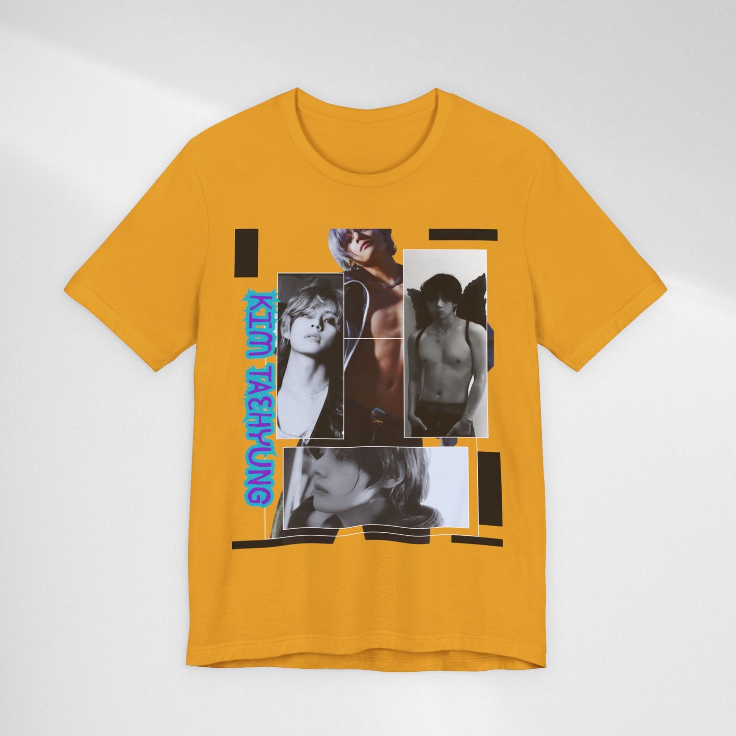 TAE Photo Collage Graphic Tee — Retro Black & White Portraits