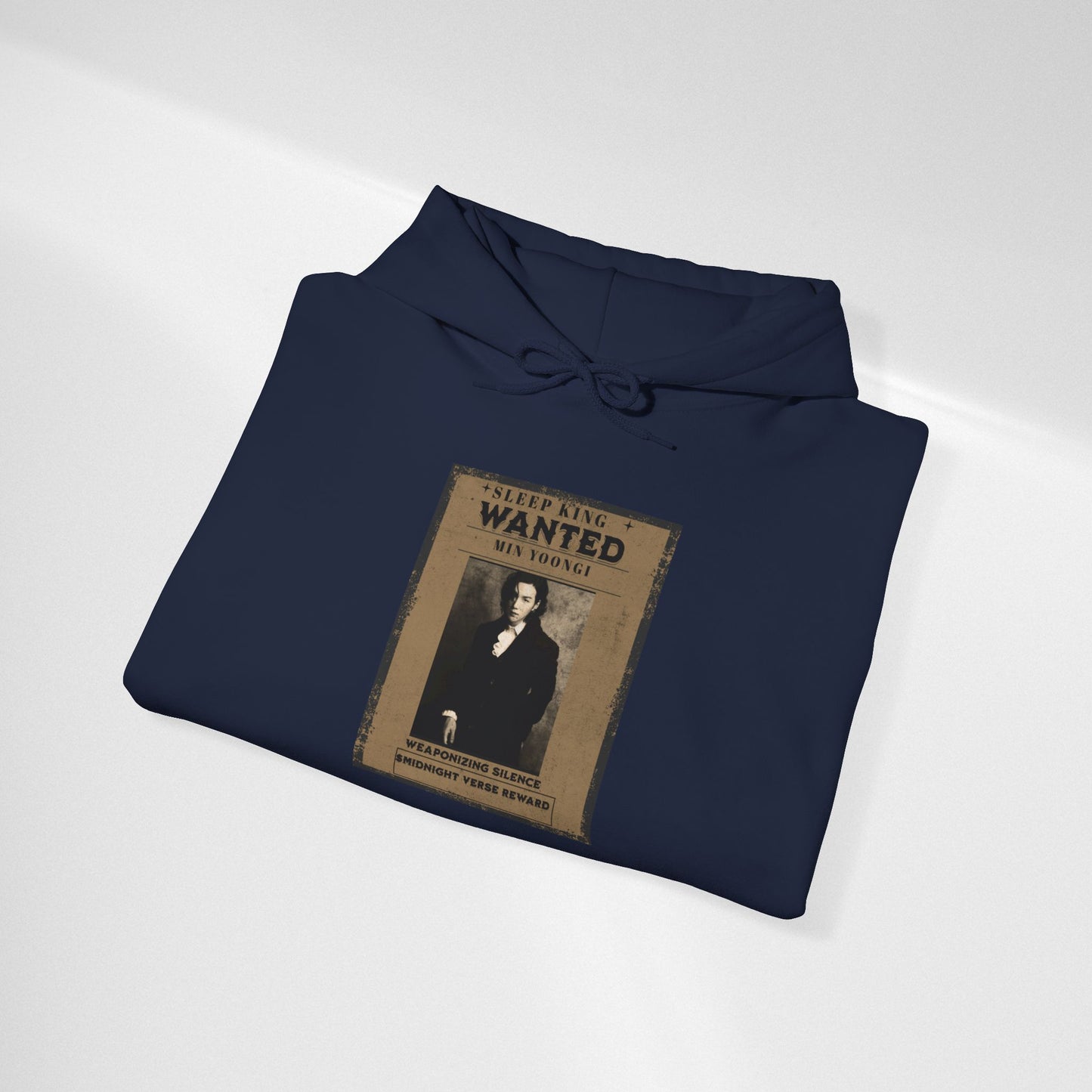 Suga Wanted Poster Hoodie — Vintage 'Wanted' Photo Sweatshirt