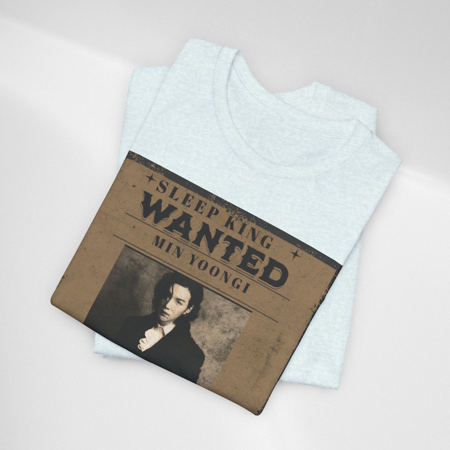 Sleep King Wanted Tee — Vintage 'Min Yoongi' Poster Shirt