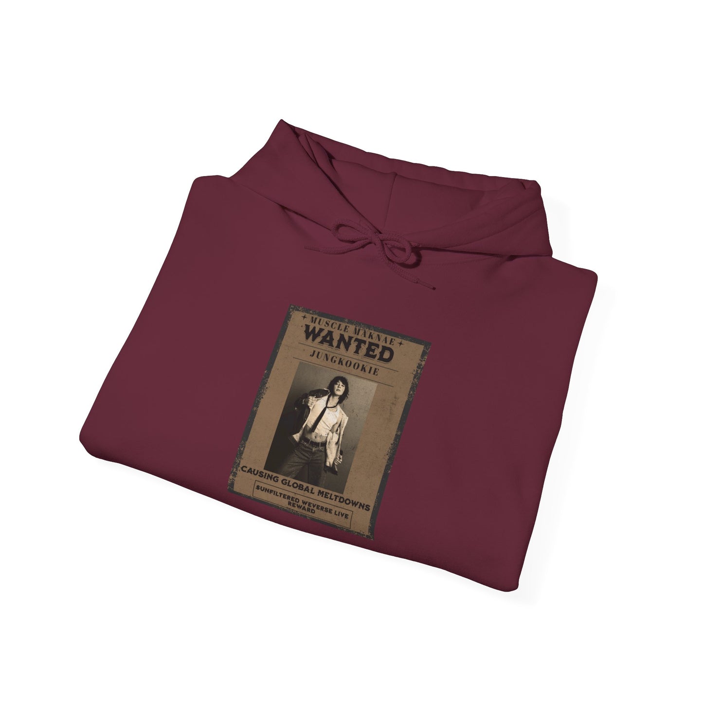 Hoodie — Vintage JK 'WANTED' Poster Graphic Pullover