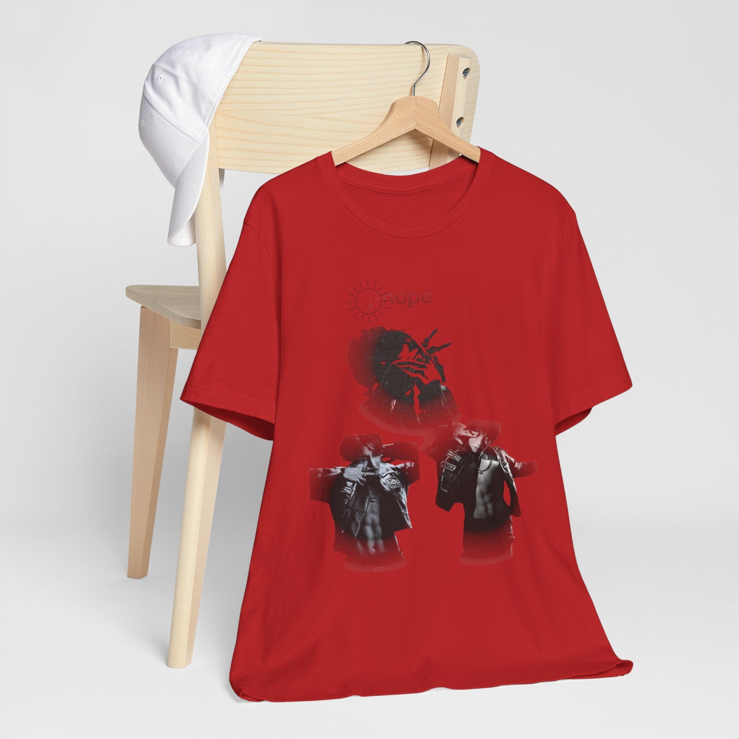 J hope Graphic Tee — Moody Monochrome Portraits