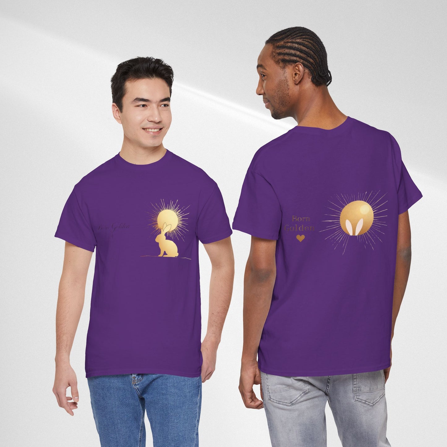 JK Golden Child T-Shirt — 'Born Golden' Cute Kids Illustration Tee