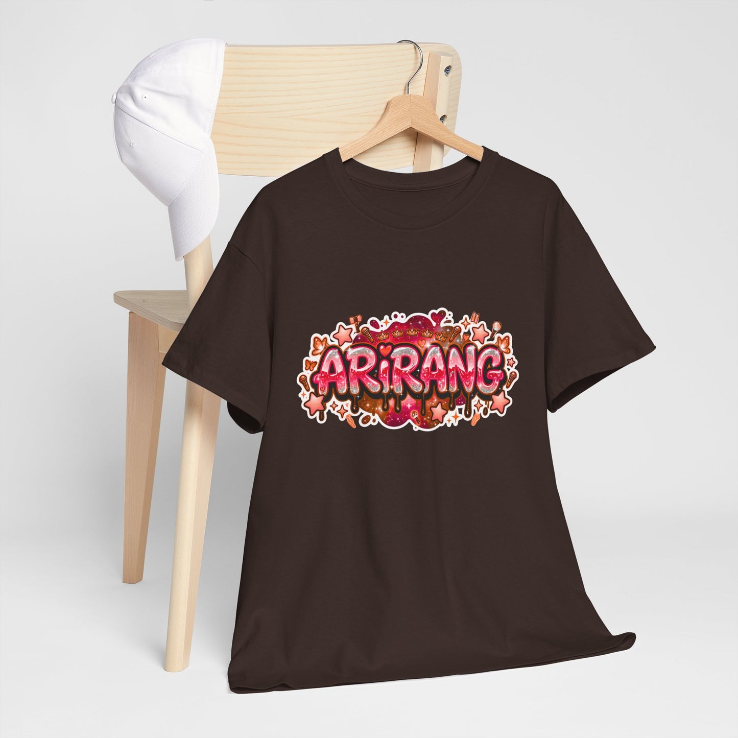 BTS Arirang Floral Graphic Tee - Korean Music Tribute Shirt