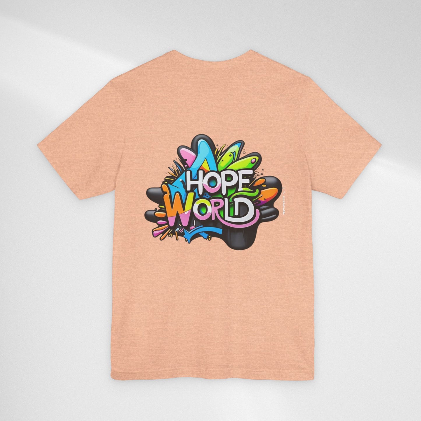 Hope World Graphic Tee — Colorful Graffiti BTS-Inspired Shirt