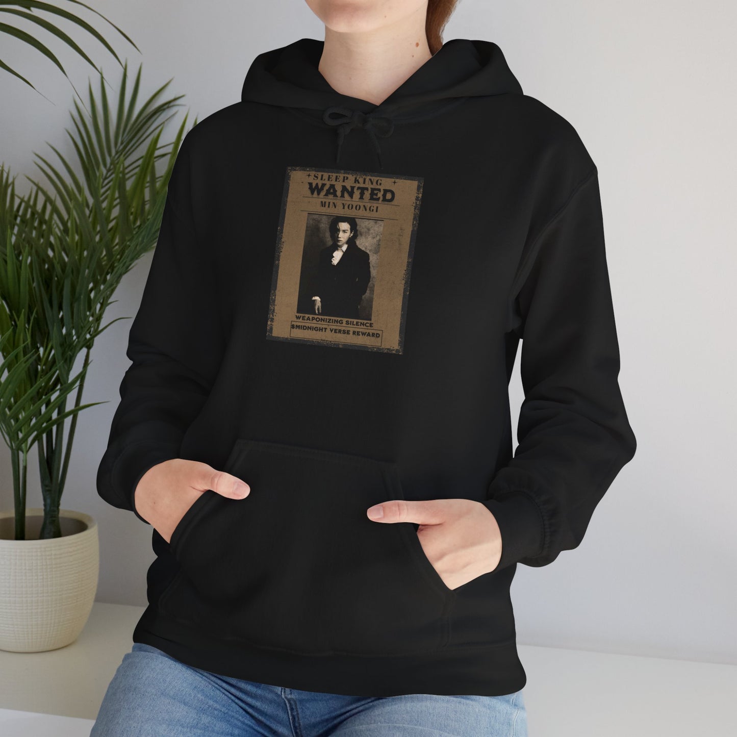 Suga Wanted Poster Hoodie — Vintage 'Wanted' Photo Sweatshirt