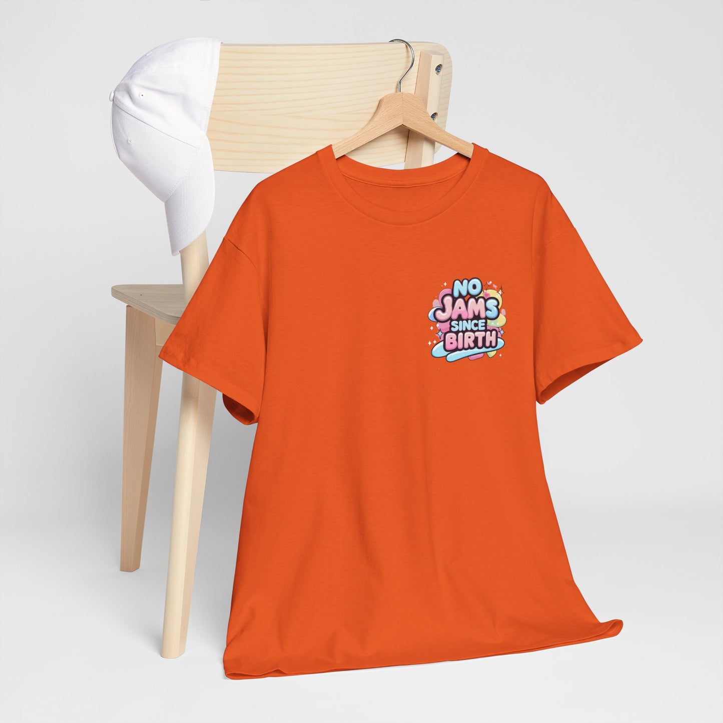No Jams Since Birth T-Shirt — Cute Pastel Graphic Tee