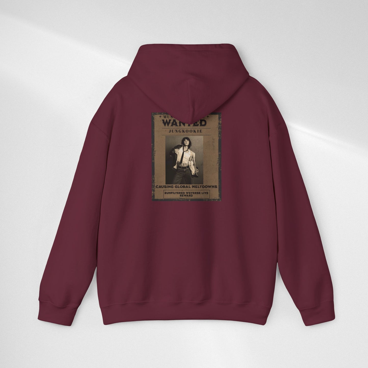 Hoodie — Vintage JK 'WANTED' Poster Graphic Pullover