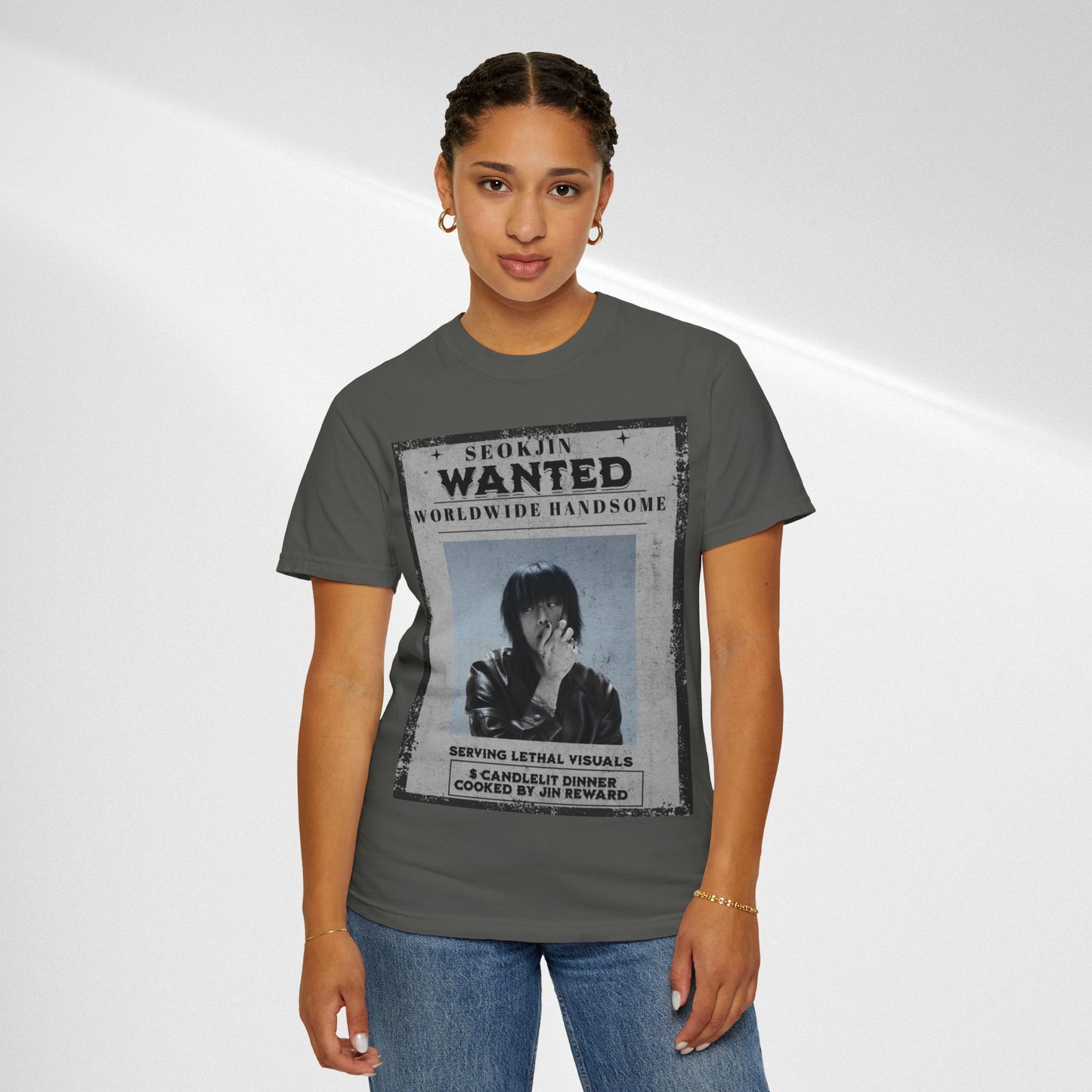 Seokjin "Wanted: Worldwide Handsome" Graphic T-Shirt