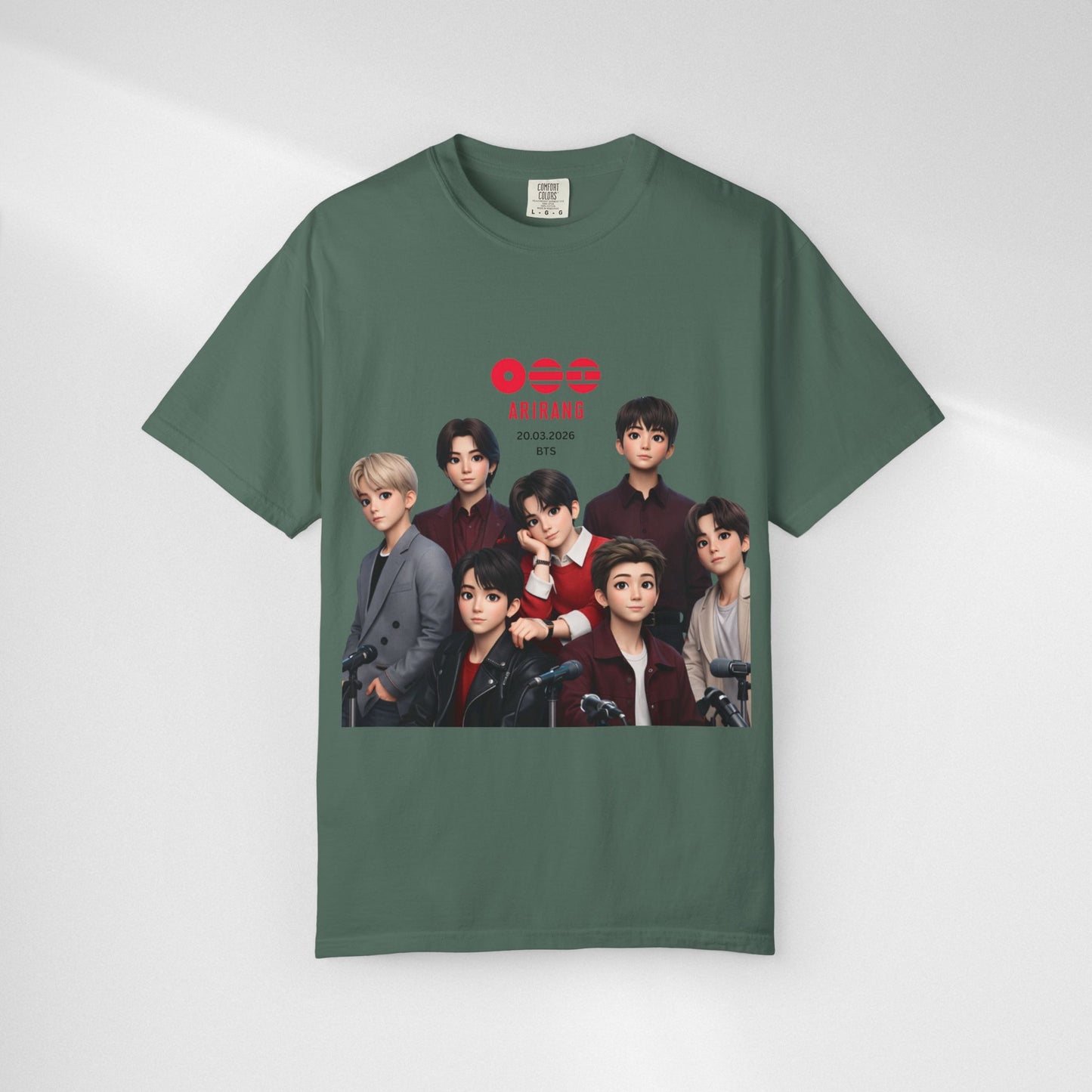 BTS Band Photo T-Shirt — Group Portrait Graphic Tee