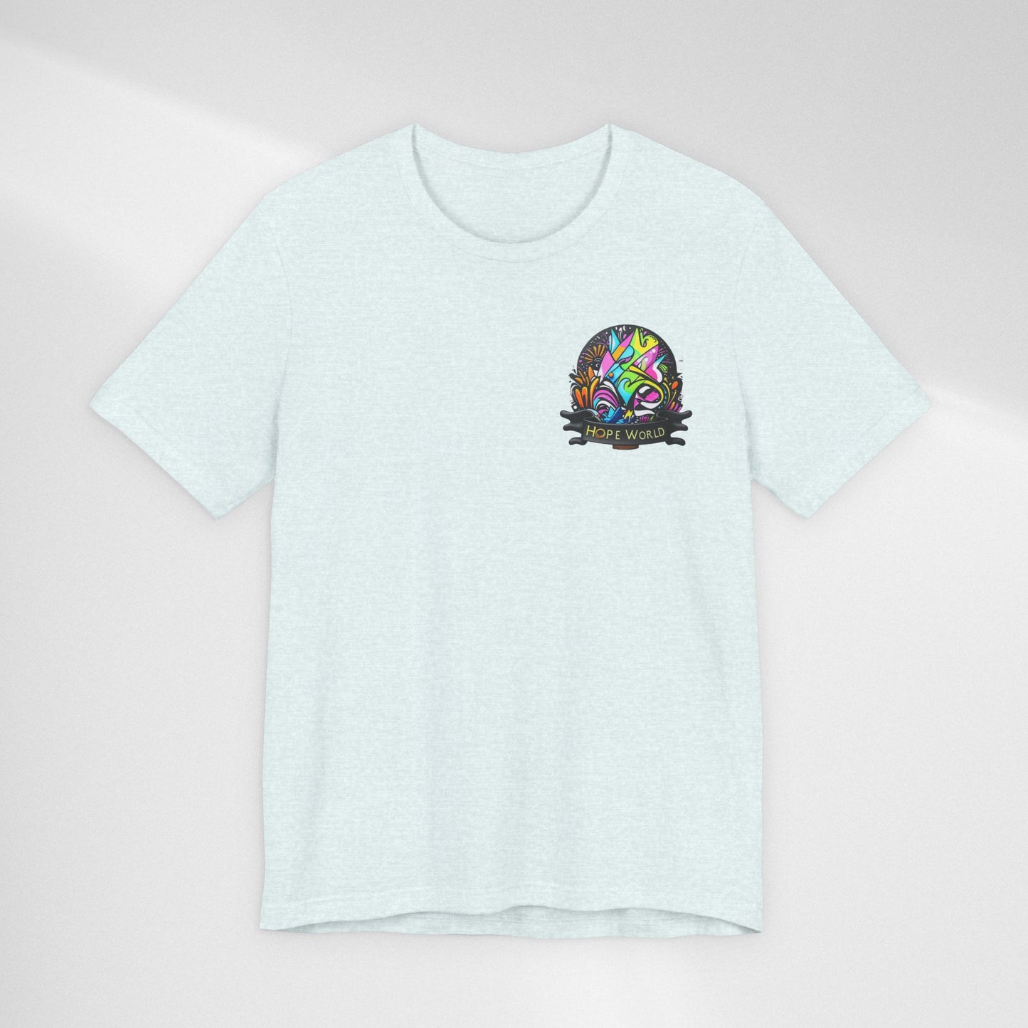 Hope World Graphic Tee — Colorful Graffiti BTS-Inspired Shirt