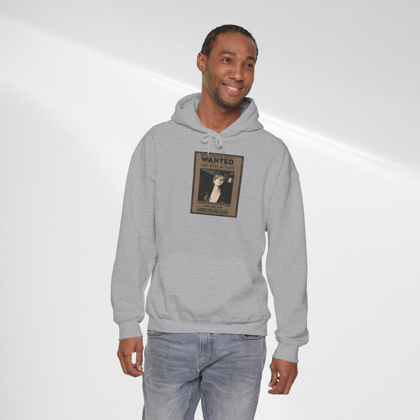 Hoodie Vintage V 'Wanted' Poster Photo Pullover
