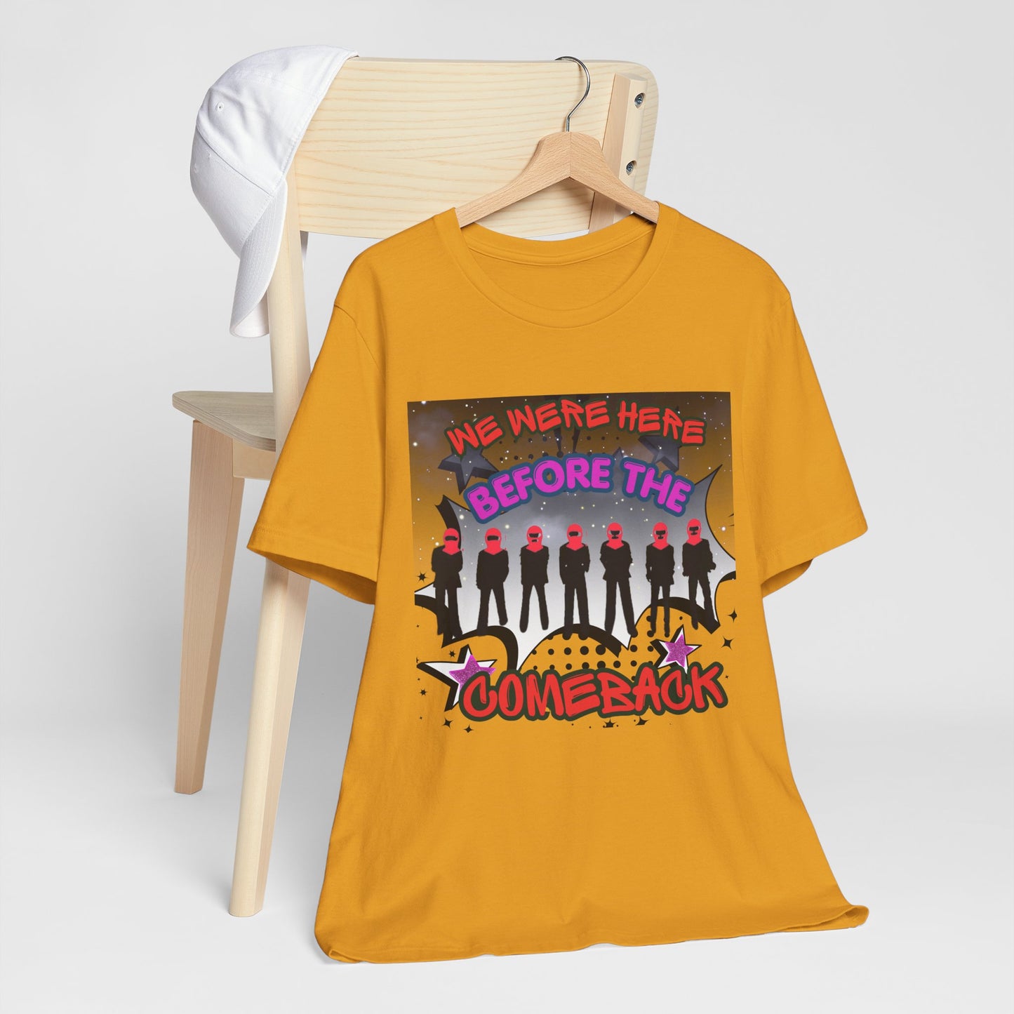 T‑Shirt — 'We Were Here Before the Comeback' Retro Pop Concert Tee