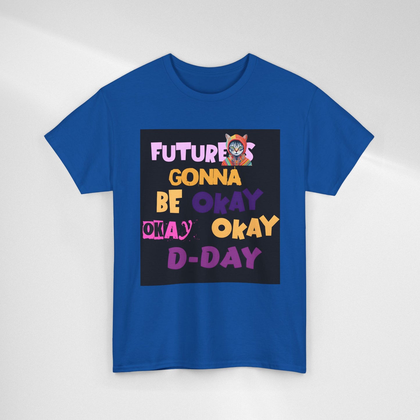 Future's Gonna Be Okay D-Day T-Shirt — Positive Retro Graphic Tee