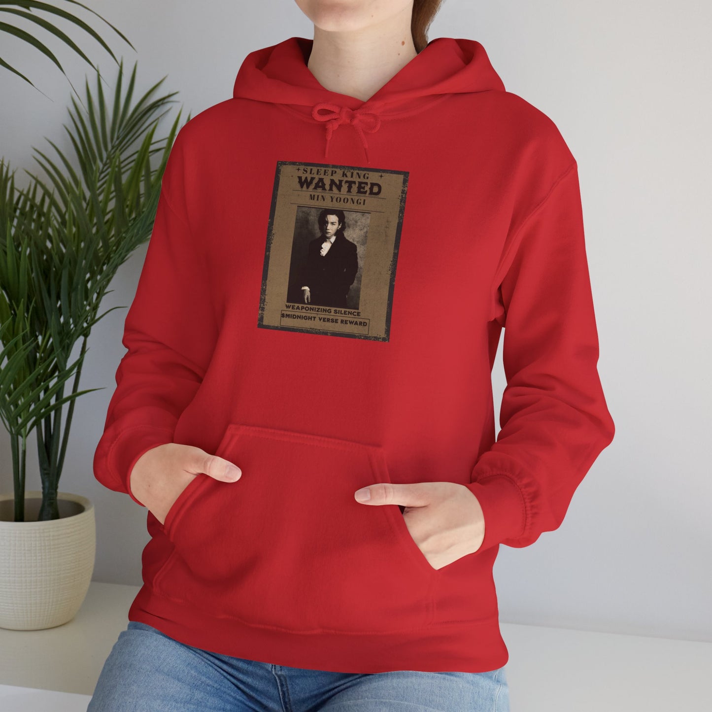 Suga Wanted Poster Hoodie — Vintage 'Wanted' Photo Sweatshirt