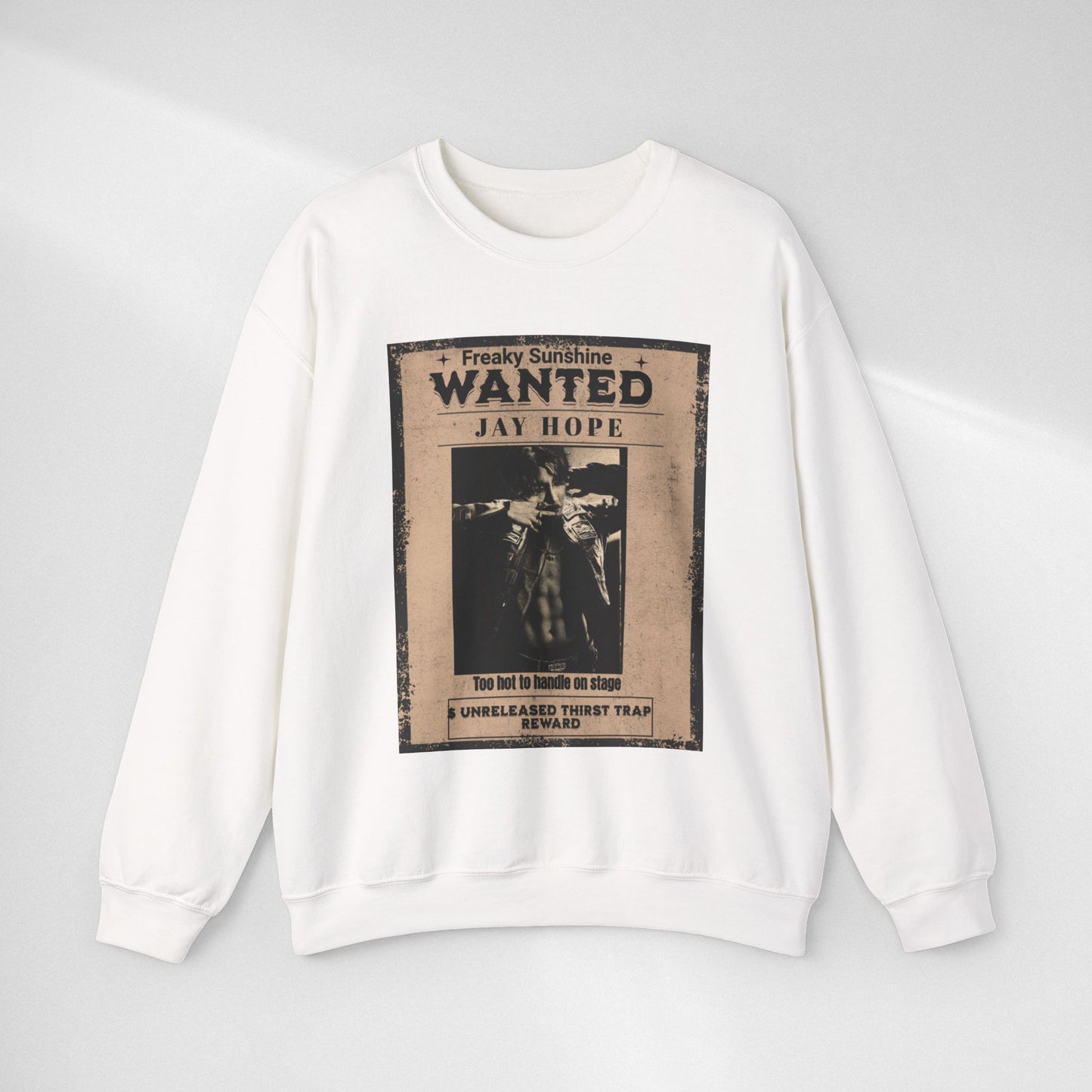Wanted 'Jay Hope' Vintage Poster Sweatshirt – Retro Western Graphic Crewneck