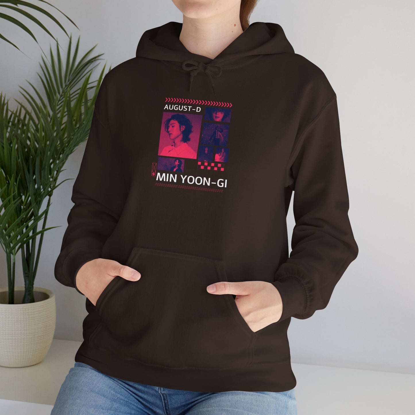 Min Yoon-gi Photo Grid Hoodie — K-Pop Retro Tour Aesthetic