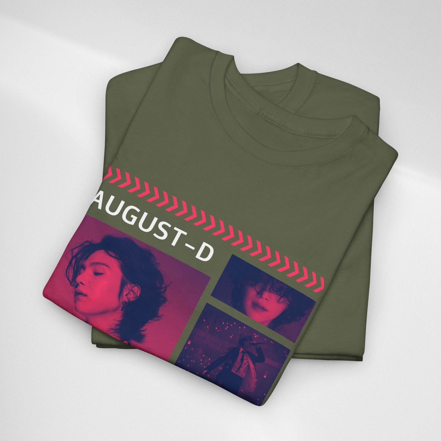 Min Yoon-Gi Photo Grid Tee — K‑Pop BTS August‑D Fan Shirt