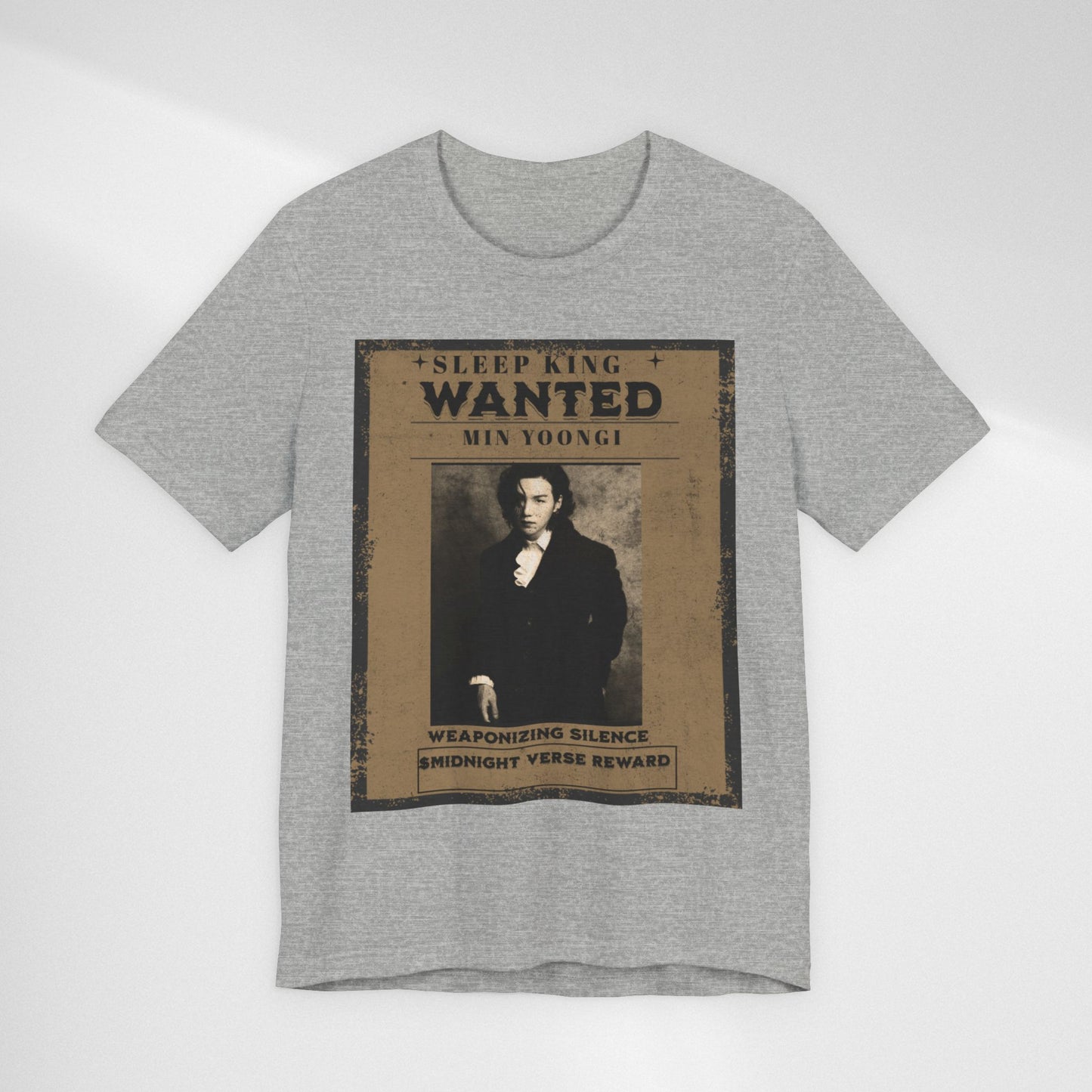 Sleep King Wanted Tee — Vintage 'Min Yoongi' Poster Shirt