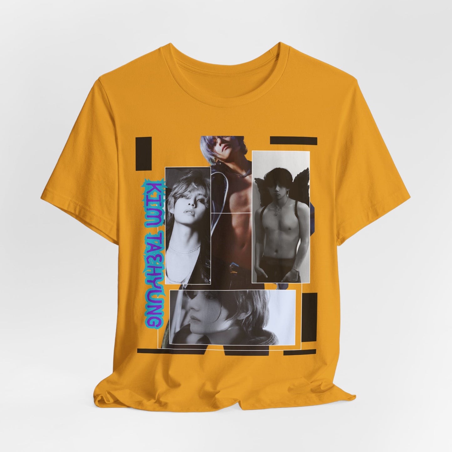 TAE Photo Collage Graphic Tee — Retro Black & White Portraits
