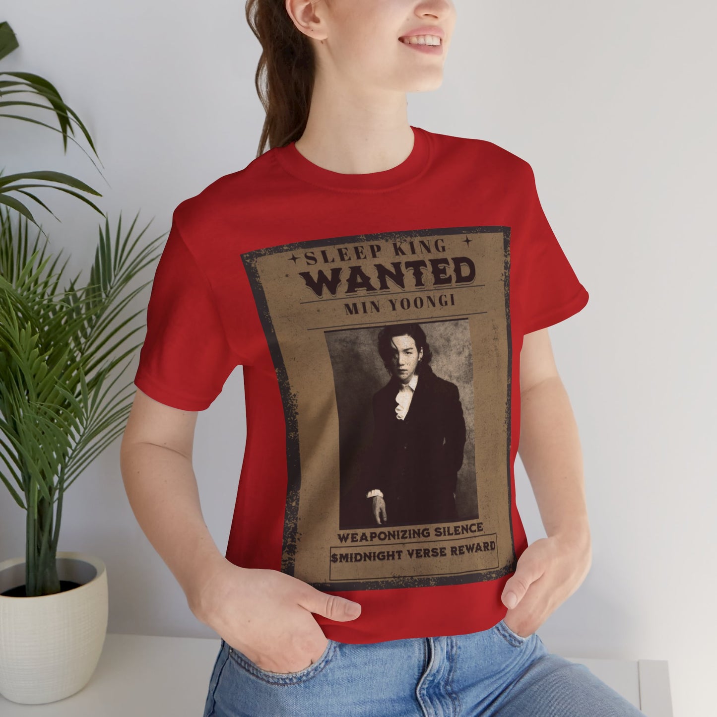 Sleep King Wanted Tee — Vintage 'Min Yoongi' Poster Shirt