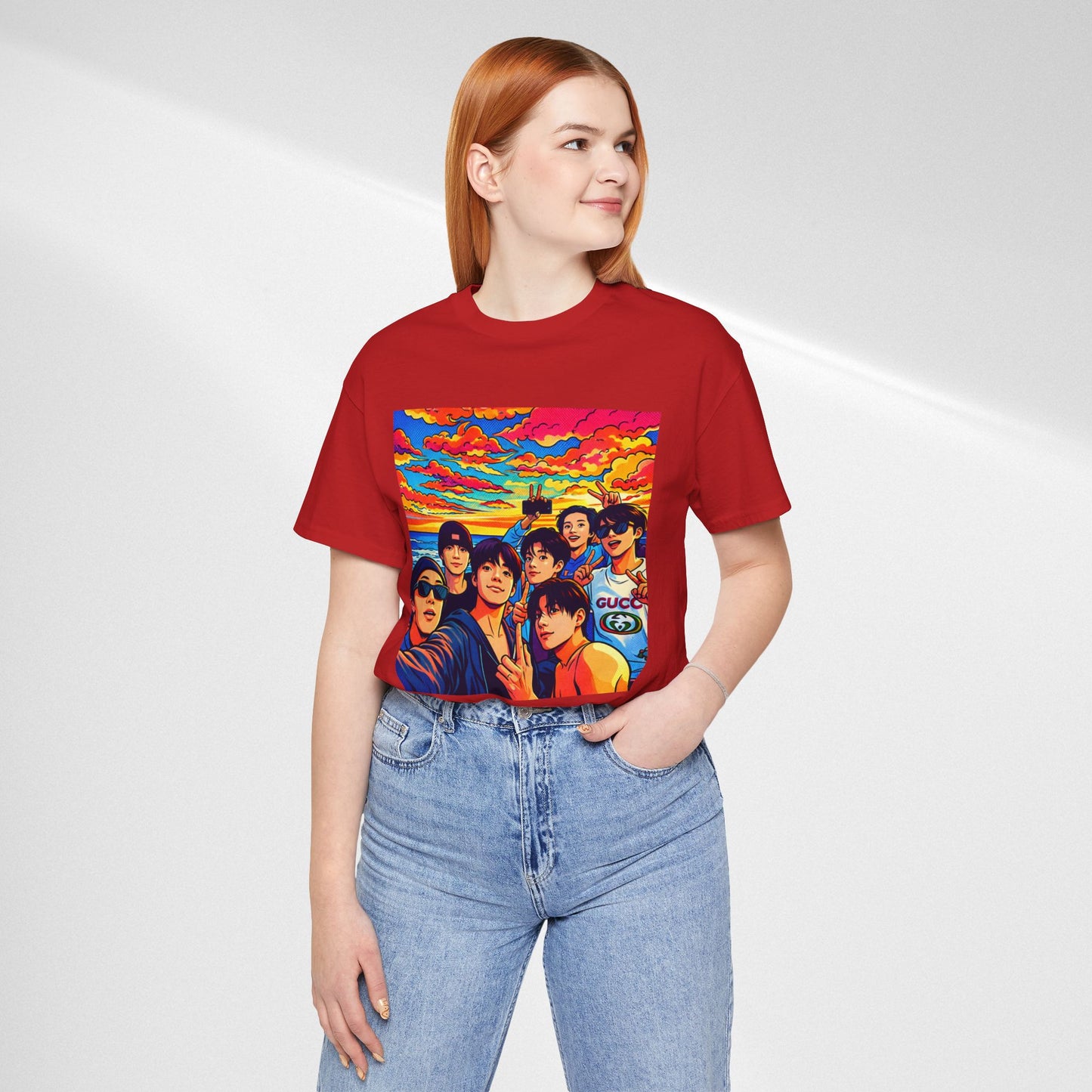 BTS Vibrant Sunset Group Portrait Tee