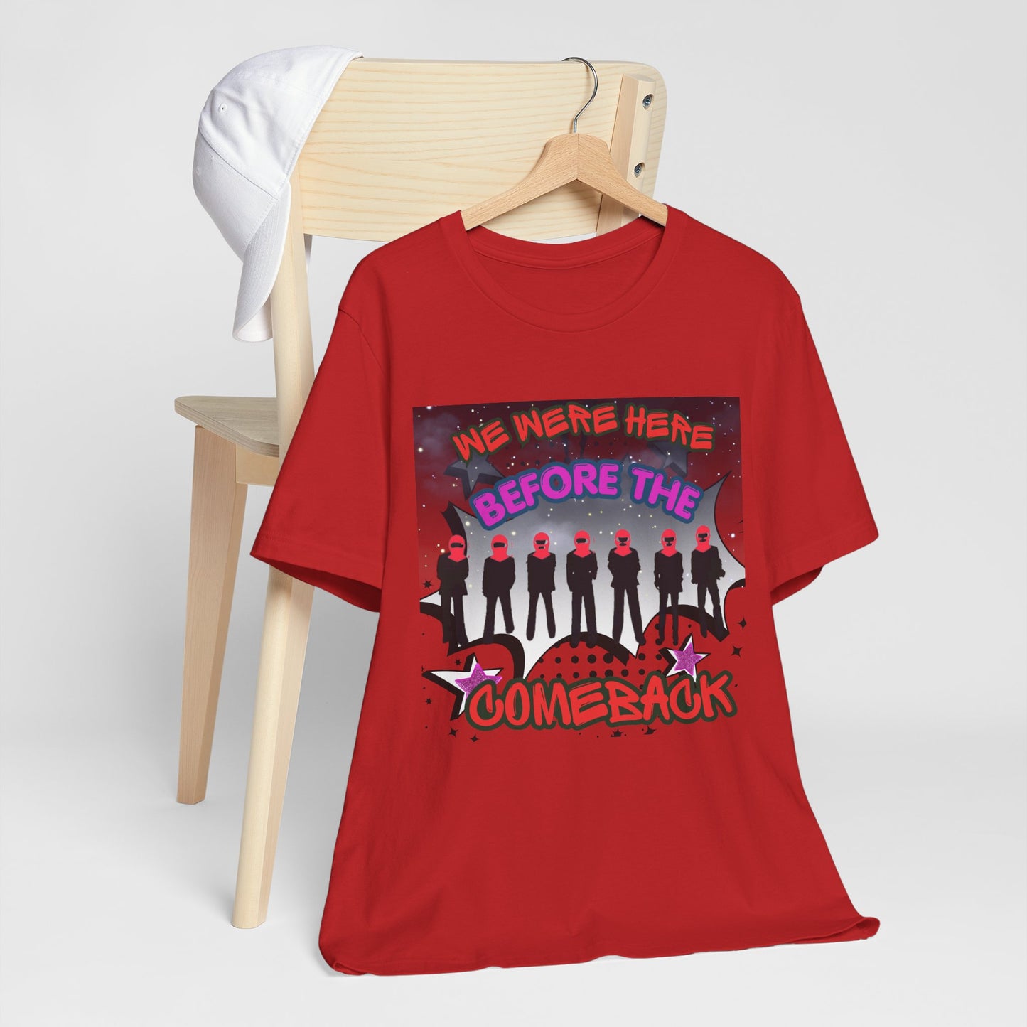 T‑Shirt — 'We Were Here Before the Comeback' Retro Pop Concert Tee