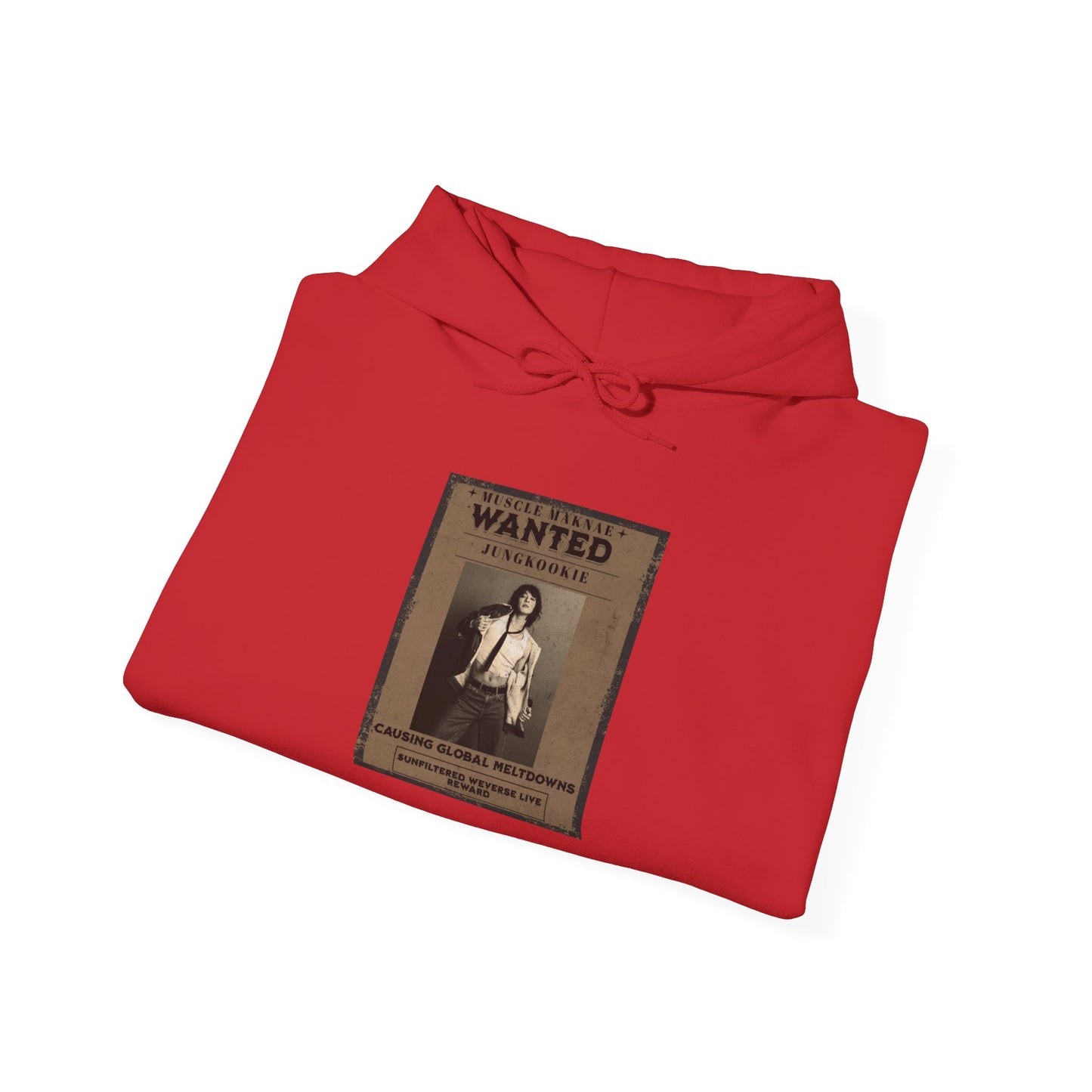 Hoodie — Vintage JK 'WANTED' Poster Graphic Pullover