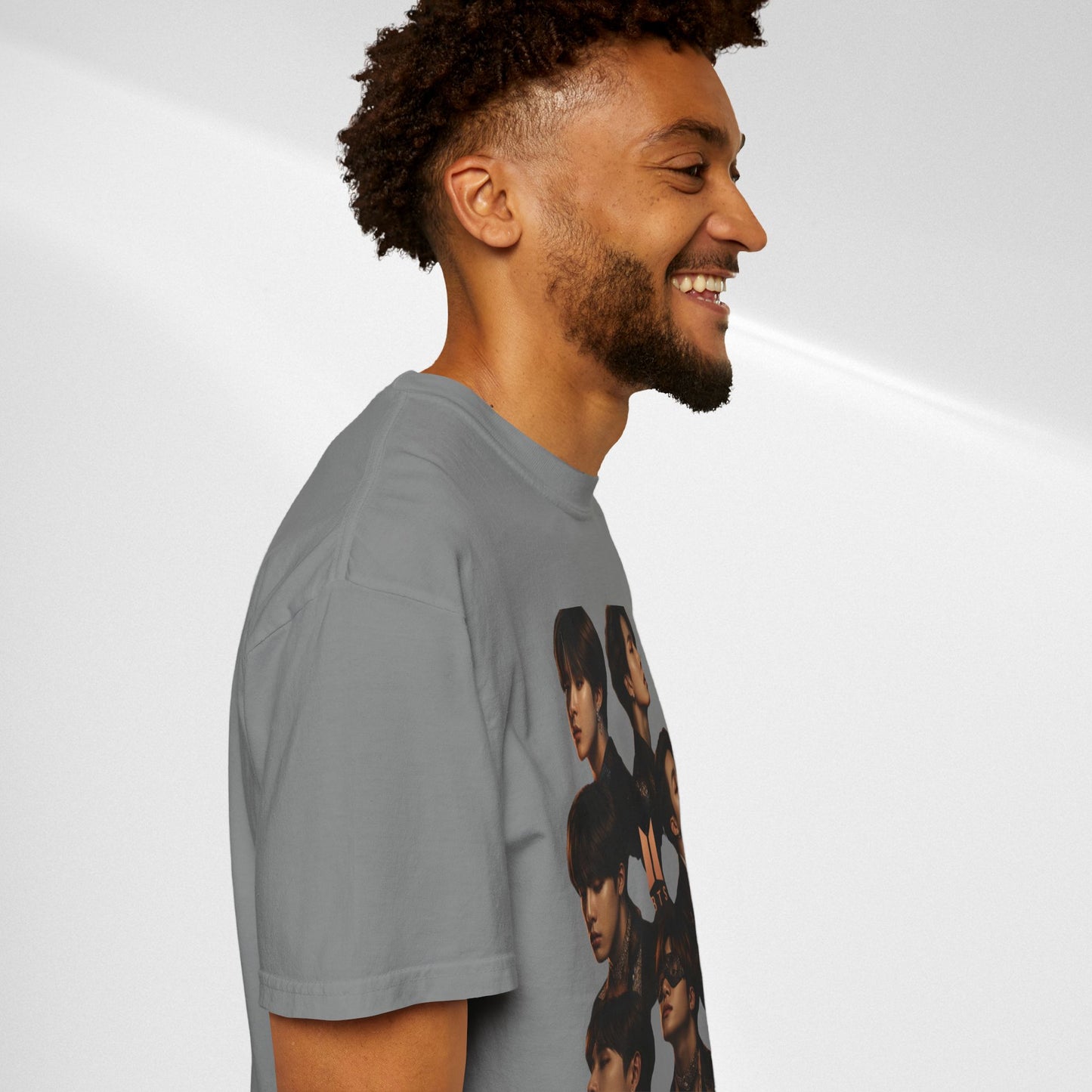BTS Portrait Collage T-Shirt — Dark Mood Graphic Tee