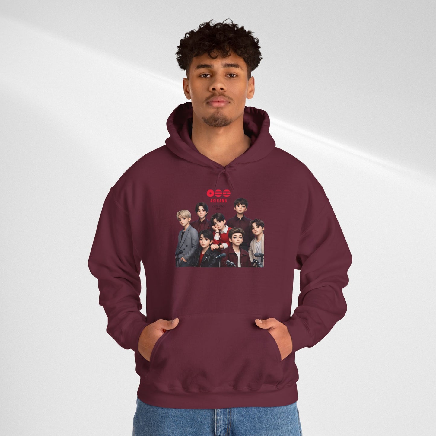 BTS Group Photo Hoodie – Korean Boy Band Pullover