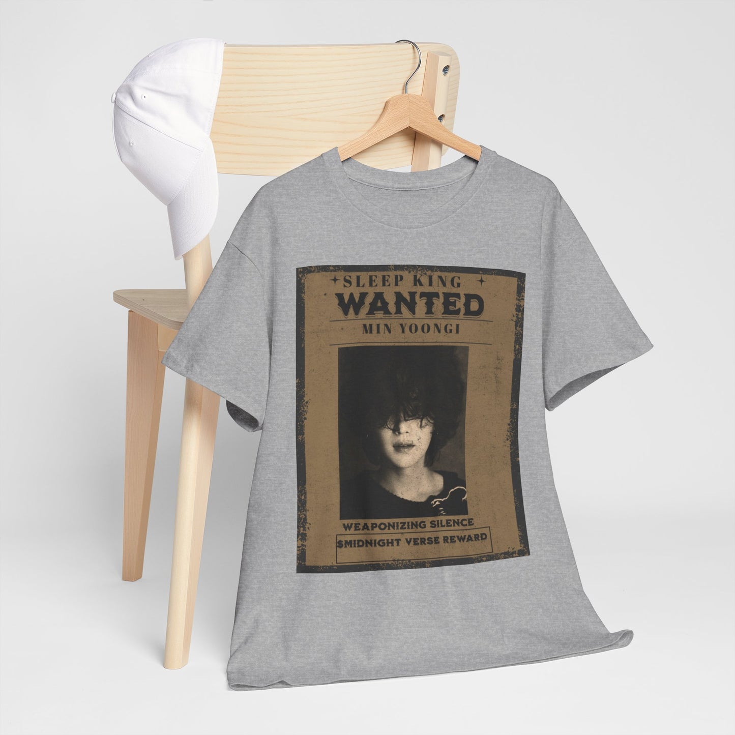 Suga Vintage “Sleeping Wanted” Retro Poster T-Shirt