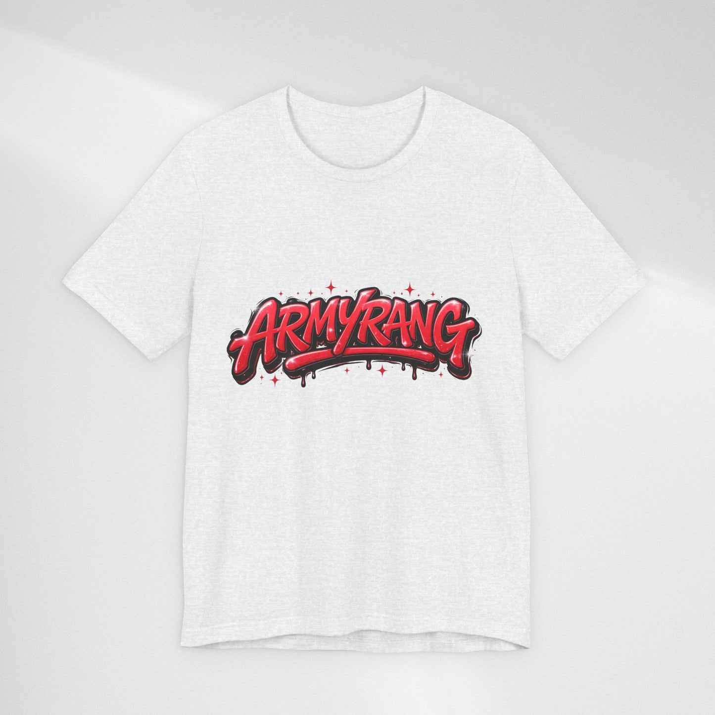 BTS T-Shirt — 'ARMYRANG' Red Graffiti Logo Tee