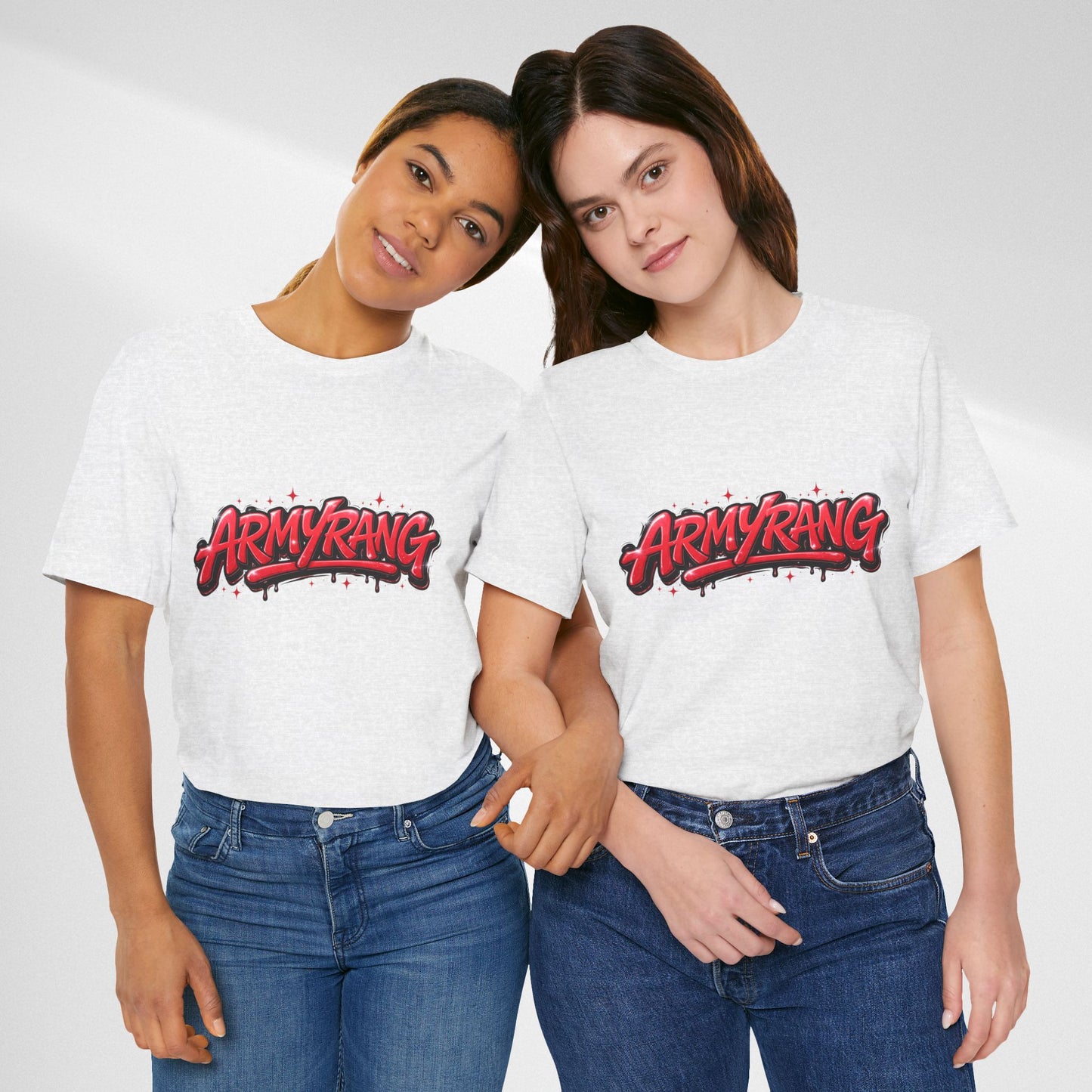 BTS T-Shirt — 'ARMYRANG' Red Graffiti Logo Tee