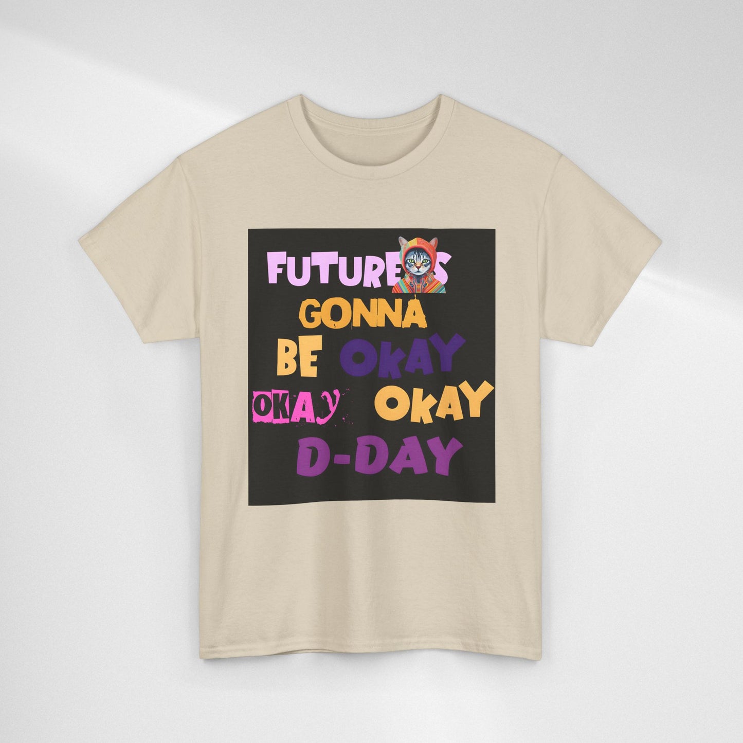 Future's Gonna Be Okay D-Day T-Shirt — Positive Retro Graphic Tee