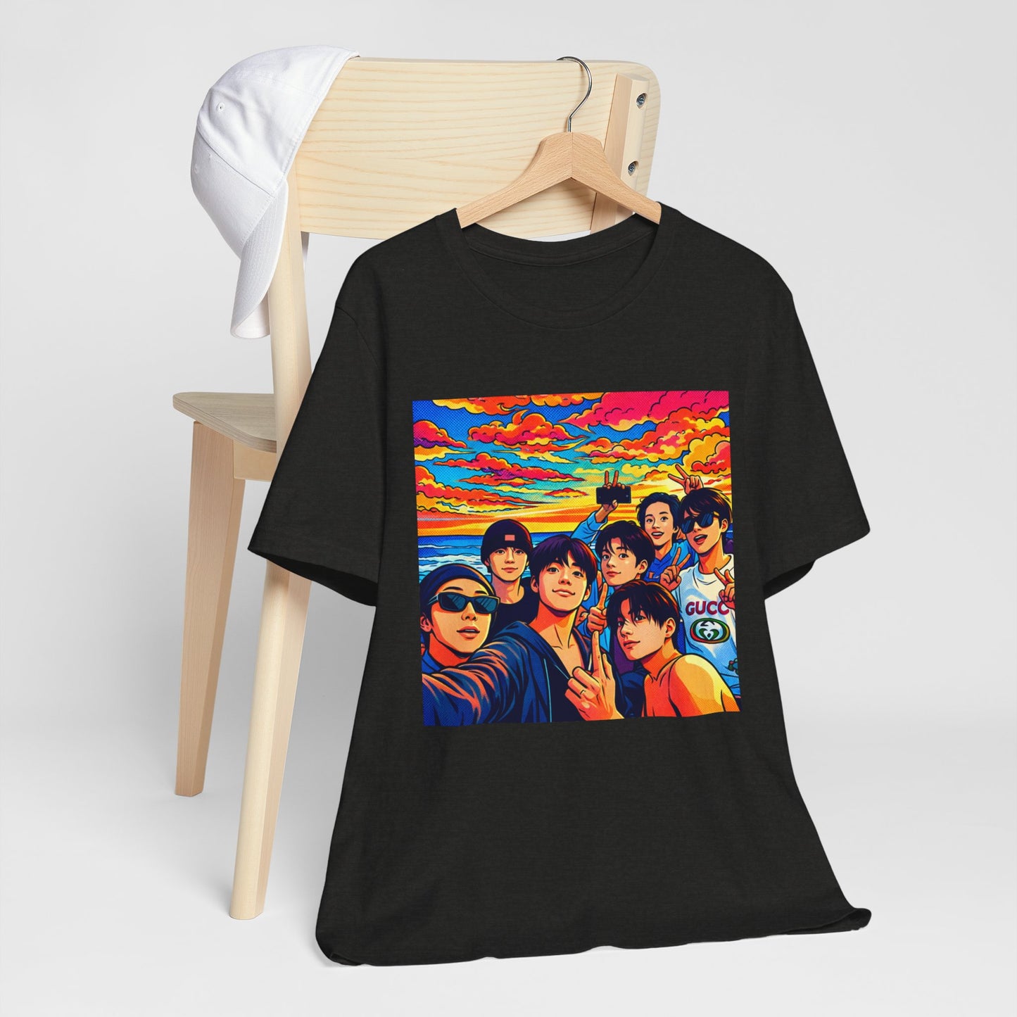 BTS Vibrant Sunset Group Portrait Tee