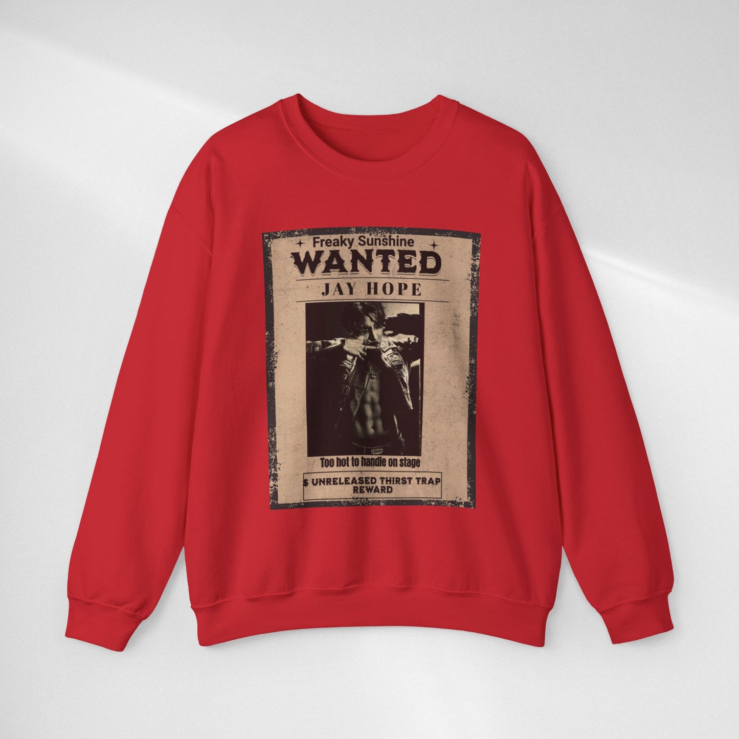 Wanted 'Jay Hope' Vintage Poster Sweatshirt – Retro Western Graphic Crewneck