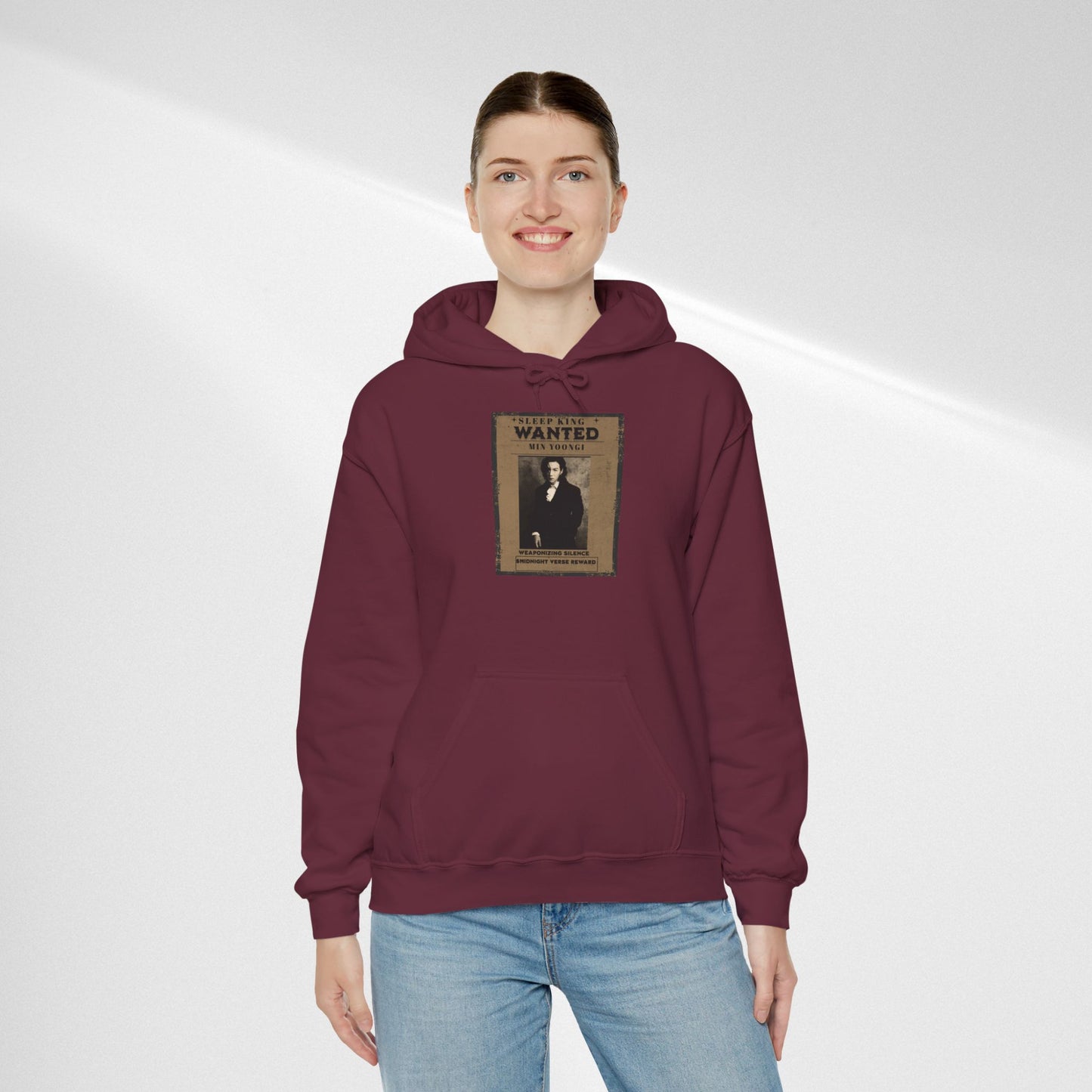 Suga Wanted Poster Hoodie — Vintage 'Wanted' Photo Sweatshirt