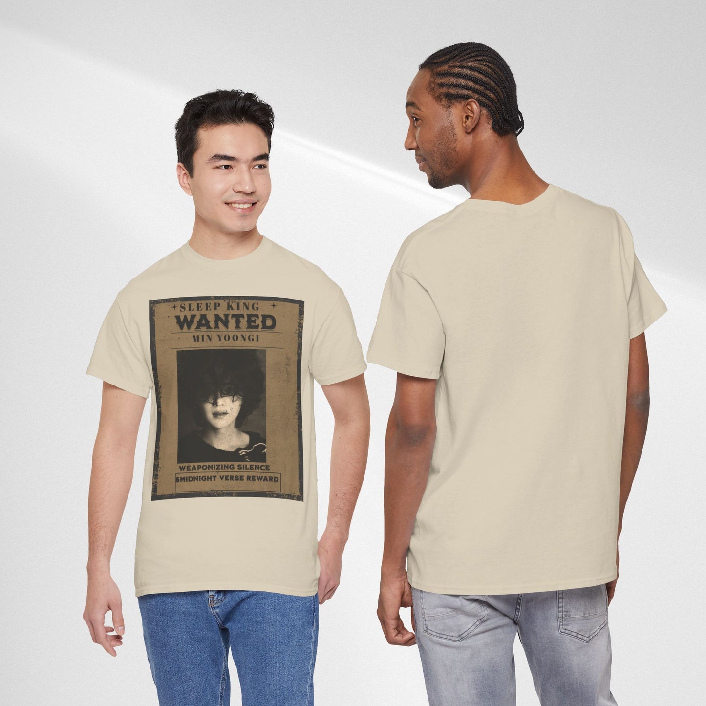 Suga Vintage “Sleeping Wanted” Retro Poster T-Shirt