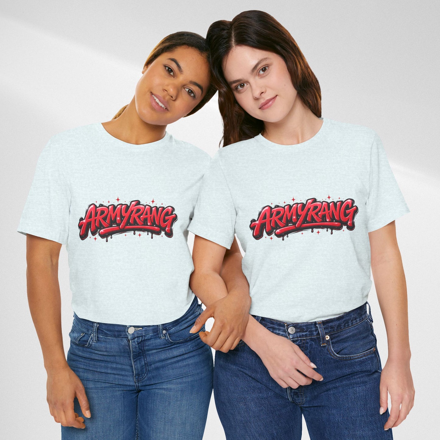 BTS T-Shirt — 'ARMYRANG' Red Graffiti Logo Tee