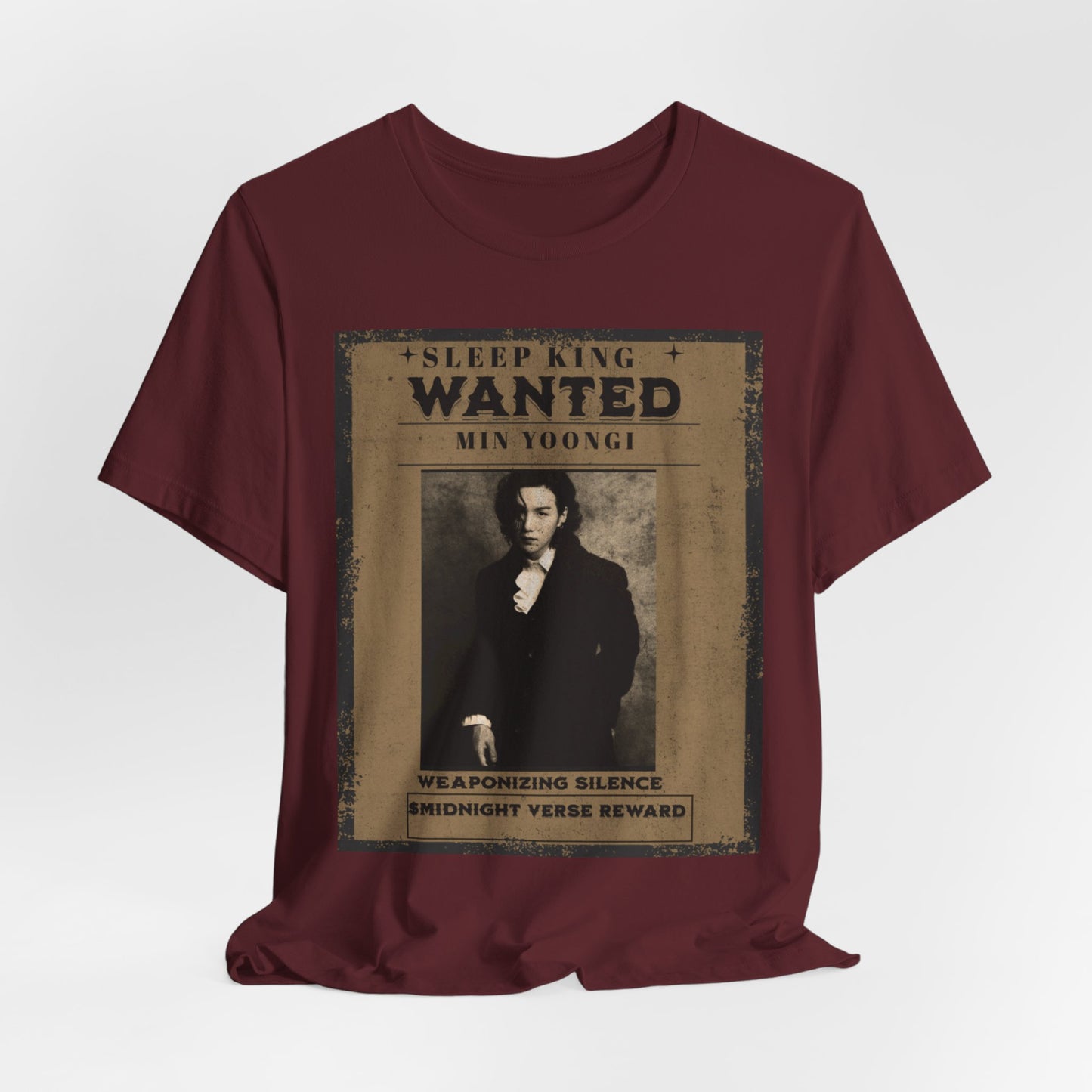 Sleep King Wanted Tee — Vintage 'Min Yoongi' Poster Shirt