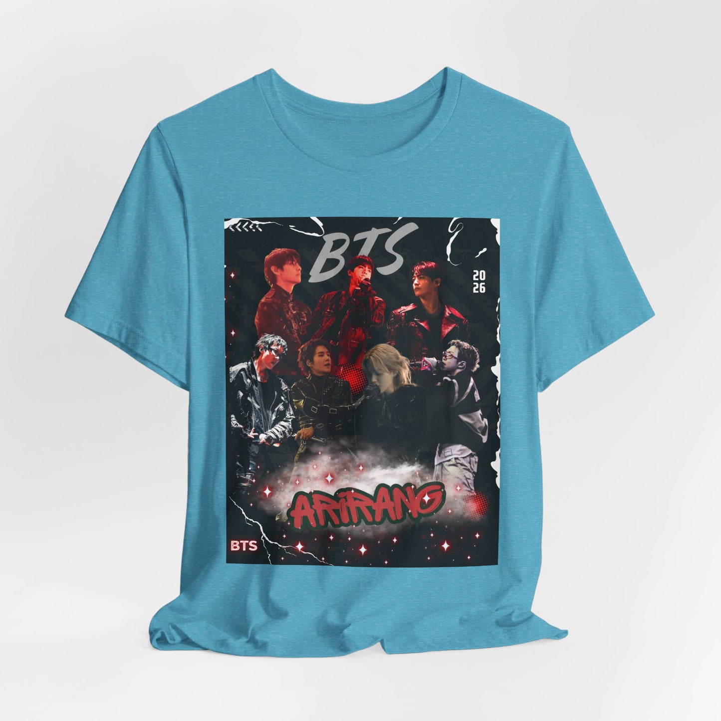 BTS ARIRANG Band Graphic Tee — 'BTS ARMY' Retro Concert Poster Shirt