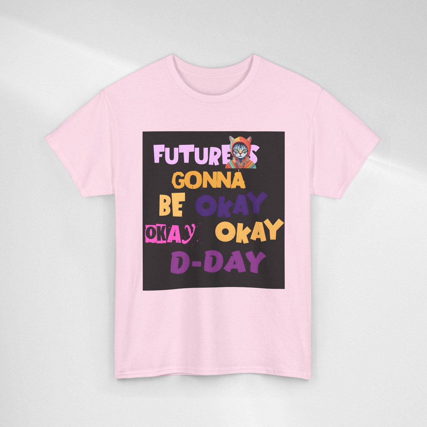 Future's Gonna Be Okay D-Day T-Shirt — Positive Retro Graphic Tee