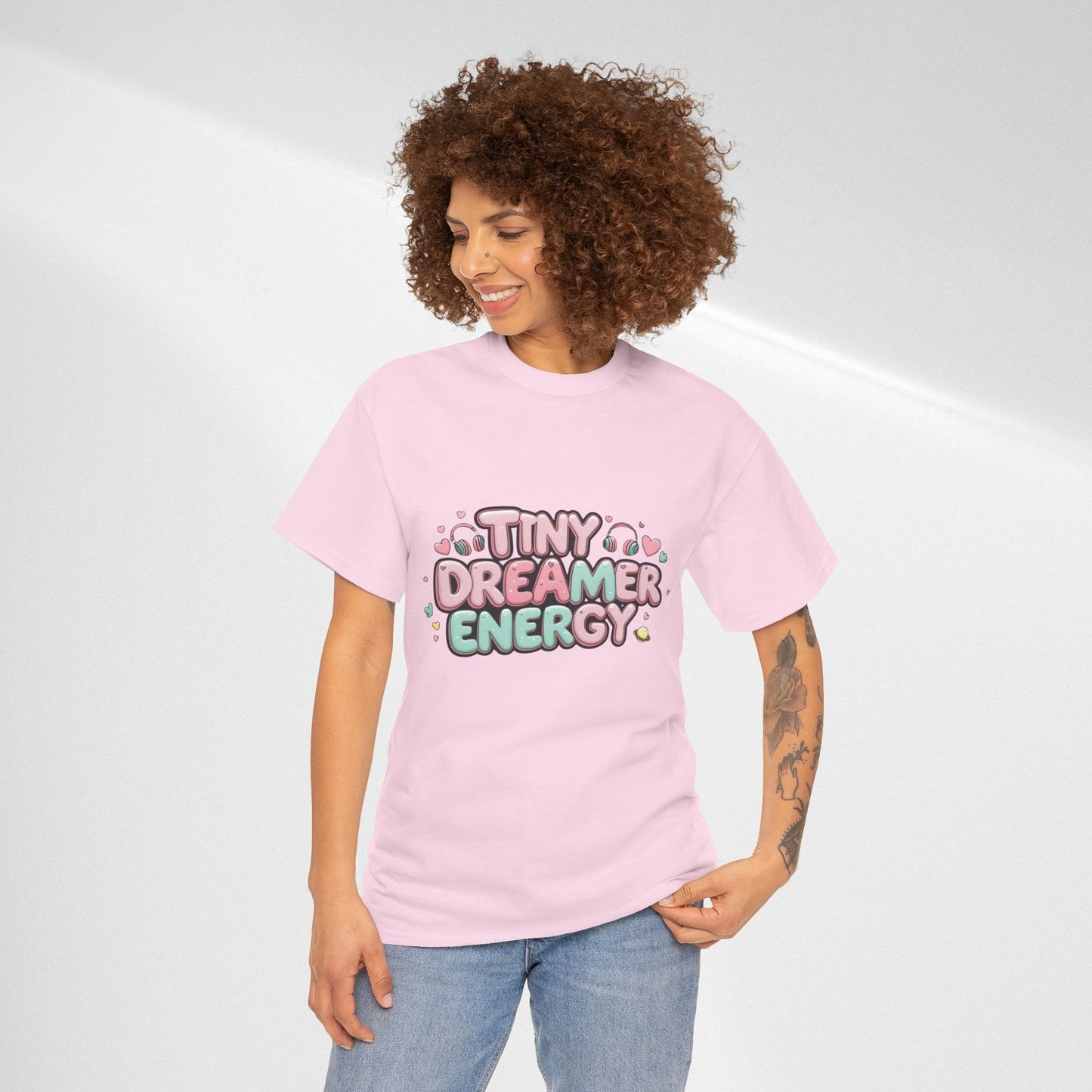 TinyTan Dreamer Energy T-Shirt — Cute Pastel Graphic Tee
