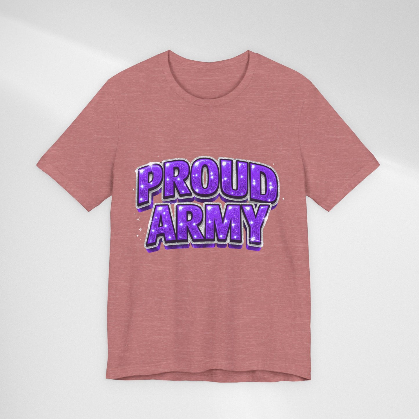 Proud Army T-Shirt — Bold Purple BTS Support Tee