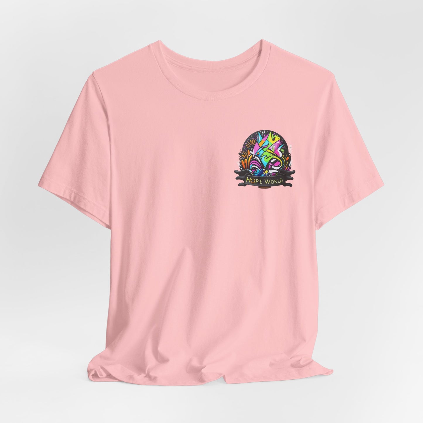 Hope World Graphic Tee — Colorful Graffiti BTS-Inspired Shirt