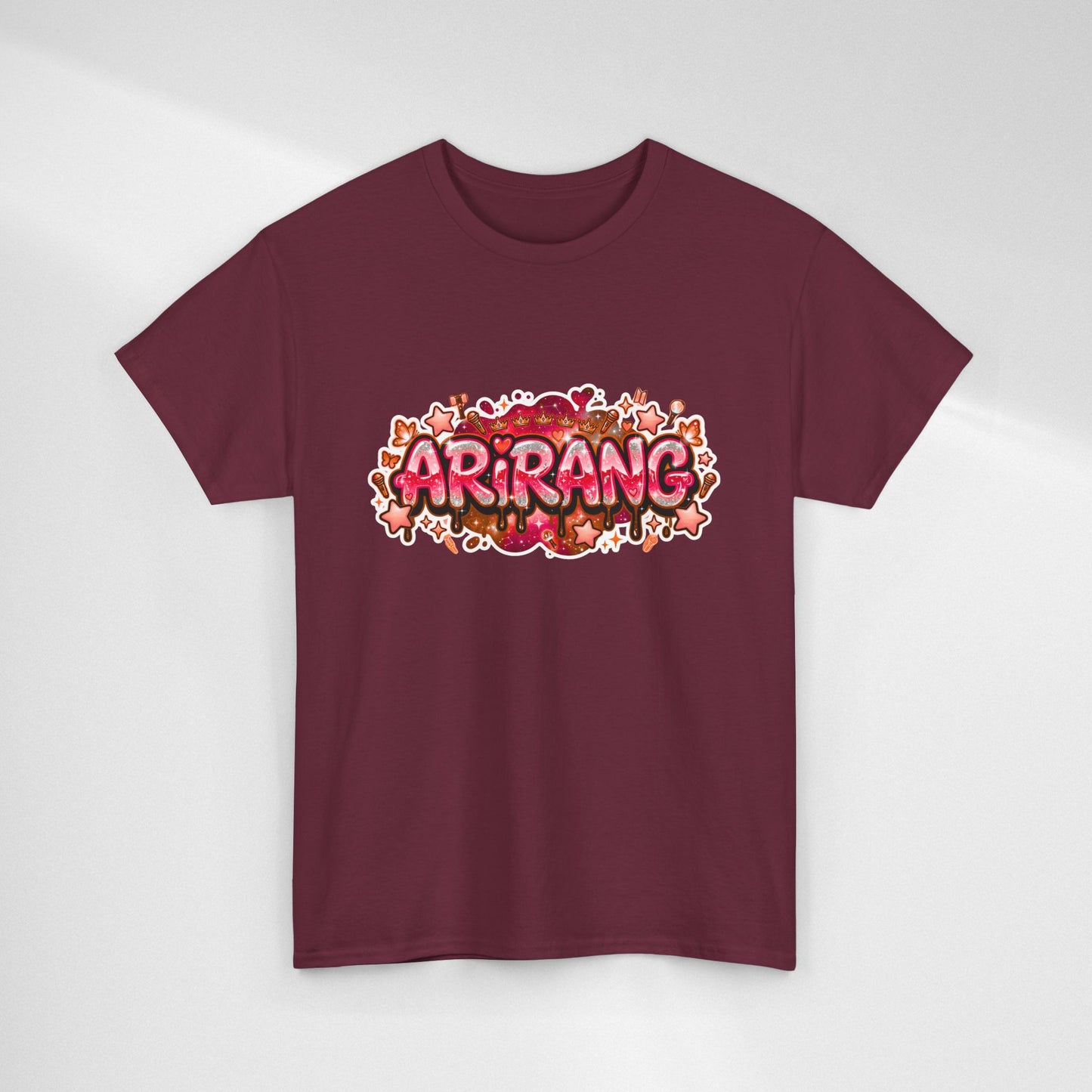 BTS Arirang Floral Graphic Tee - Korean Music Tribute Shirt