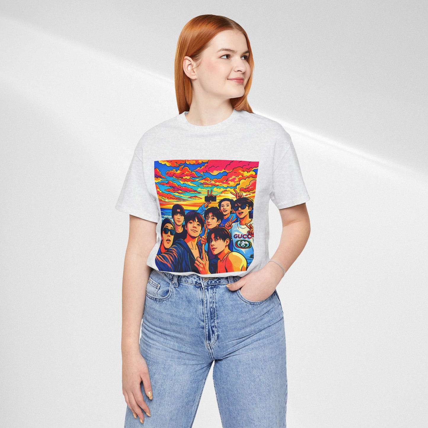 BTS Vibrant Sunset Group Portrait Tee