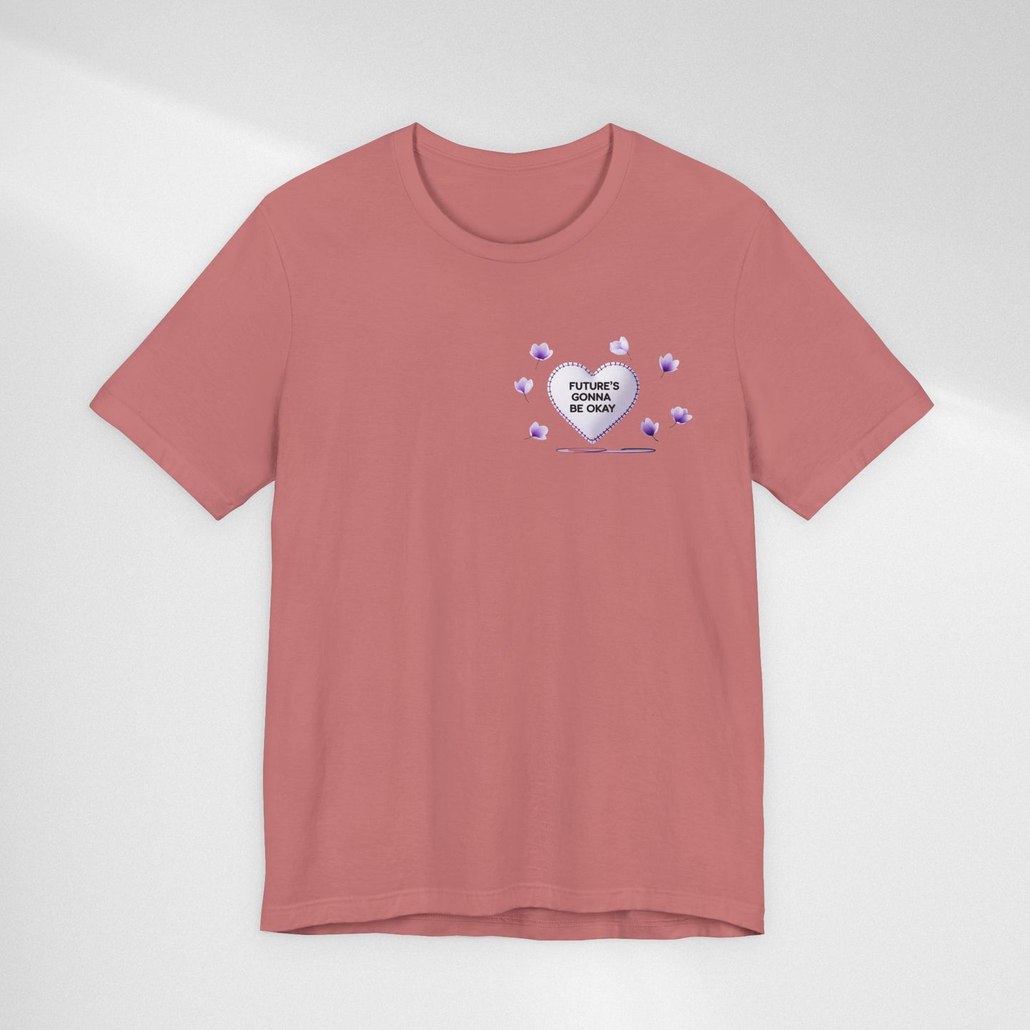 Future's Gonna Be Okay T-Shirt — Purple Heart Positive Graphic Tee