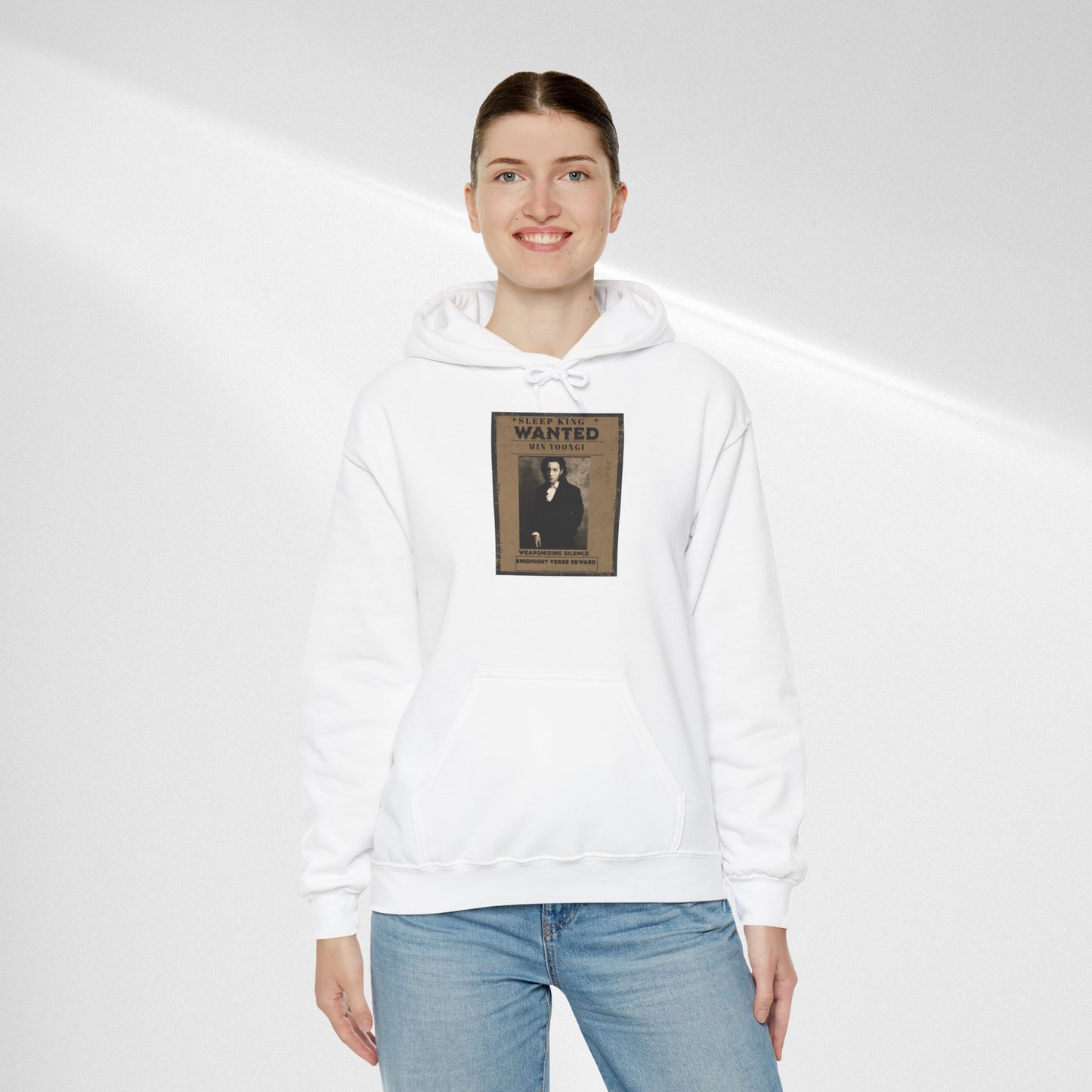 Suga Wanted Poster Hoodie — Vintage 'Wanted' Photo Sweatshirt